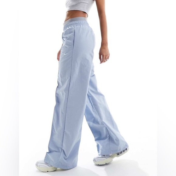 Nike Light Blue Track Pants - Picture 3 of 9